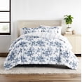thumbnail image 4 of All Season Ultra Soft Comforter Set Lightweight Bedding in Floral Rose Stripe for Full/Queen Size by Comfort Canopy, 4 of 14