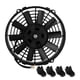 thumbnail image 1 of Ventilador de refrigeración eléctrico del condensador del aire acondicionado de la hoja curvada del coche universal de 12V 80W 9inch, 1 of 11