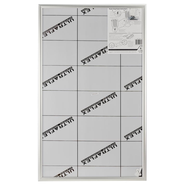 J. J. Keller Snap Poster Frame, 40 x 24 Inch, Metal/Aluminum