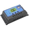 thumbnail image 3 of Regulador de carga de panel solar PWM de 12 V y 24 V con doble puerto USB y pantalla LCD de 10 A (YJSS-10A), 3 of 12