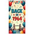 thumbnail image 2 of LUUFILx 1960s Backdrop Banner Retro Party Decorations Vintage Background Photo Booth Props Reunion Decor Music Themed Event Supplies Celebration, 2 of 9