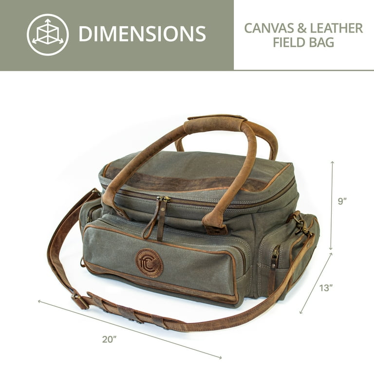 Outdoor Leisure Products Canvas and Leather Field Bag for Outdoor Leisure Products Canvas and Leather Field Bag for