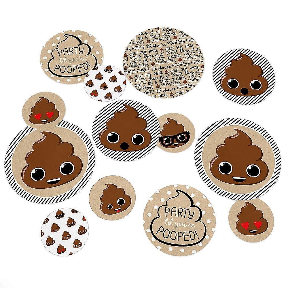 Big Dot of Happiness Party 'Til You're Pooped Poop Emoji Party Giant