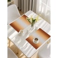 thumbnail image 5 of Dark Burnt Orange Ombre Placemats Set of 6, Modern Grey Gradient Farmhouse Art Placemats for Dining Table, Place Mats for Kitchen Tabletop, Waterproof Wipeable Dining Table Mats Set, 5 of 9
