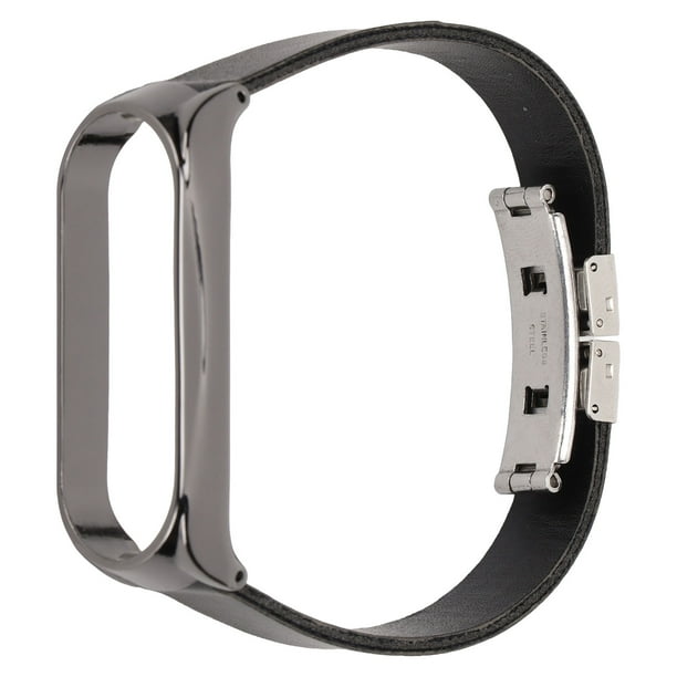 Leather Strap Smartwatch Band Comfortable Replacement Double Snap