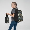 thumbnail image 7 of Pofeuu Watercolor Floral Print Backpack Travel Backpacks With Lunch Bag Pencil Bag Set 3 pcs Set Cartoon Backpack, 7 of 7