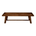 thumbnail image 4 of Pemberly Row 60" Dining Bench with Rectangular Seat in Rich Brown Acacia Wood, 4 of 9