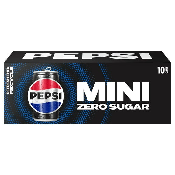 Pepsi Zero Sugar 10 pk Mini Cans - 7.5 oz