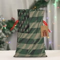 thumbnail image 3 of Fuzoiu Jungle Green Camo USA Flag Print Christmas Gift Bag,Burlap Gift Bag with Drawstring Closure & Hang Tag,Perfect for Holidays, Birthdays, and Special Occasions-Small, 3 of 3