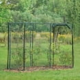 GROWNEER 4 x 8 Feet Crop Cage Plant Protection Tent with 6 Ground Staples, Storage Bag, Steel