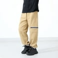 thumbnail image 3 of breaise Kids Boys Cargo Pants Trendy Elastic Waist Sweatpants Cotton Active Soft Joggers Pants with Zipper Pockets, 3 of 3