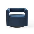 thumbnail image 5 of Modway Booth Performance Velvet  Performance Velvet Swivel Armchair in Midnight Blue, 5 of 9
