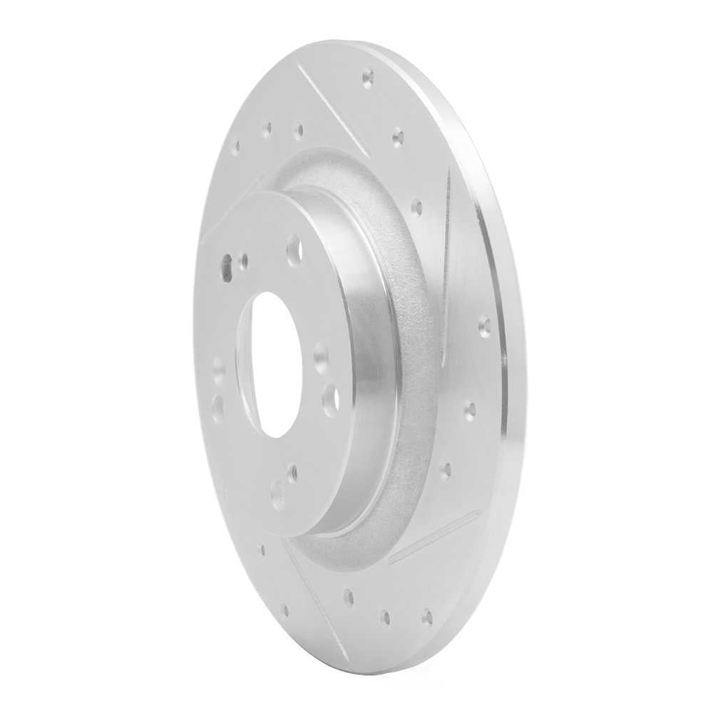 Dynamic Friction Company 631-59028R DFC Brake Rotor - Drilled And Slotted - Silver