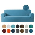 thumbnail image 3 of Riforla Elastic Sofa Cover Solid Color Sofa Cover Home Sofa Cover All Inclusive Sofa Cover for Most Type Sofa for 1 4 Seat E Sofa Cover D, 3 of 5