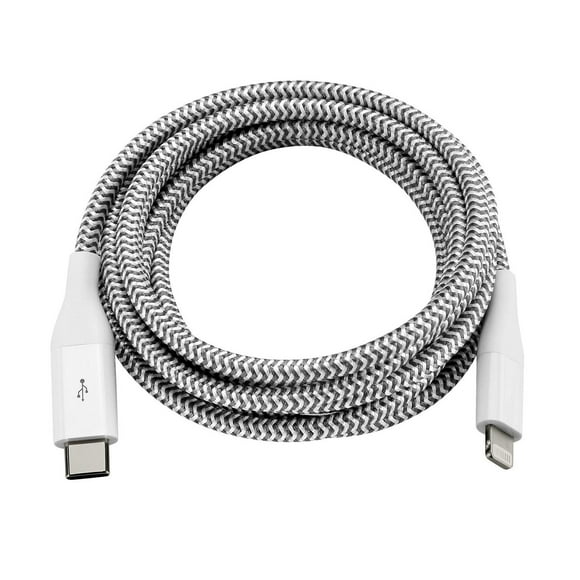 blackweb ™ 1.8 meter Lightning to USB-C Connector Charge & Sync Cable (White)