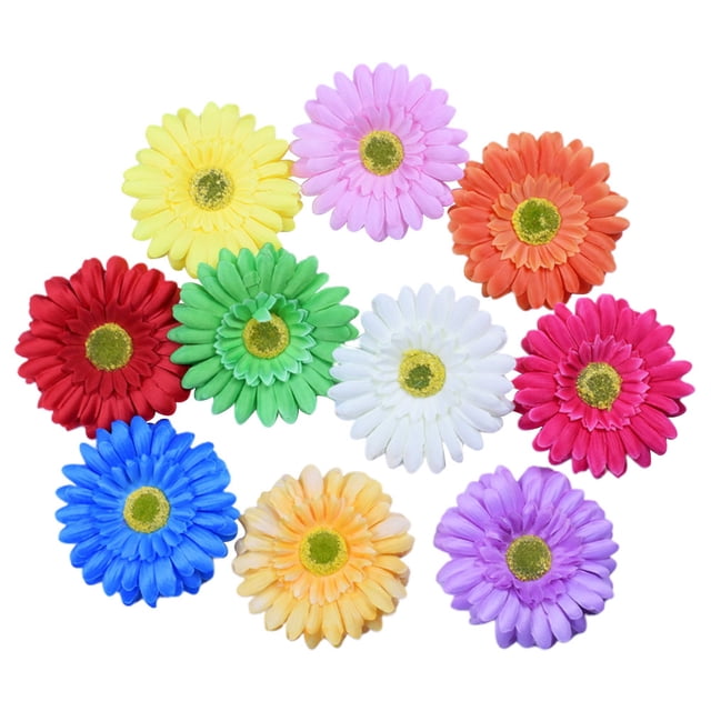 10 horquillas decorativas con diseño de girasol y flores para el pelo, accesorios para el pelo de playa para mujeres y niñas (colores variados).