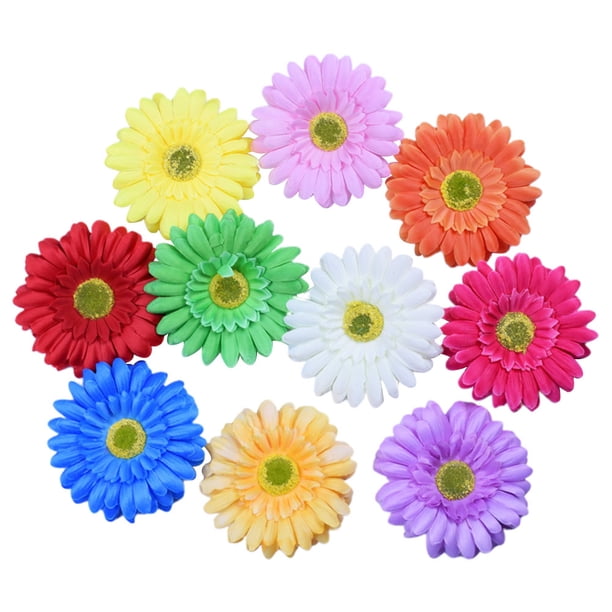 10 horquillas decorativas con diseño de girasol y flores para el pelo, accesorios para el pelo de playa para mujeres y niñas (colores variados).