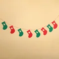 thumbnail image 3 of Adornos colgantes con pancarta de Feliz Navidad, guirnaldas festivas, banderas para fiestas de Año Nuevo, decoración del hogar, árbol de Navidad, Papá Noel, alce, bandera de fieltro para tirar, 3 of 5