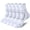 White, variant on 5 pairs of men's quarter socks,sweat and moisture wicking, arch support,heel fit, ankle protection,towel bottom cushioning and anti-slip,hiking socks for professional sports and fitness training