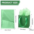 thumbnail image 2 of Bolsas de regalo Tenare, 12 unidades, minipapel verde, 10 x 7 x 11 cm, 2 of 7