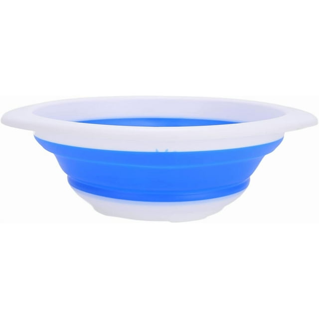 Collapsible Portable Wash Basin Vegetable Washing Bucket Washing Basin for RV, Camping, Marine, BBQ