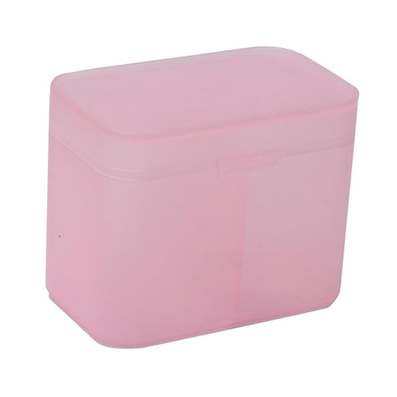 Organizador de plástico transparente Zulema soporte toallitas de uñas Rosado Estuche organizador de algodón de maquillaje