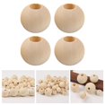 thumbnail image 4 of SPRING Bricolage Fabrication de Bijoux Accessoires Perle Entretoise Ronde en Bois Naturel 200 Pcs 8MM, 4 of 4