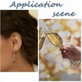 thumbnail image 6 of 200pcs Hoop Ear Wires 40mm Stainless Steel Color Wine Glass Charms Rings 316 Surgical Stainless Steel Beading Hoop Rings for Wedding Party Wine Glass Marker Earring Jewelry Making, 6 of 9