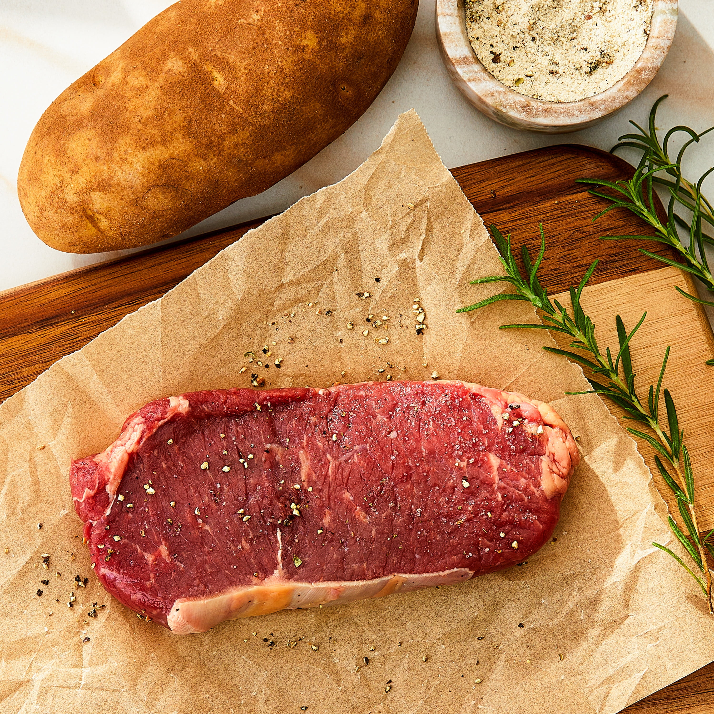 Marketside Butcher Grass-Fed Beef New York Strip Steak, 0.625 - 1.1 lb