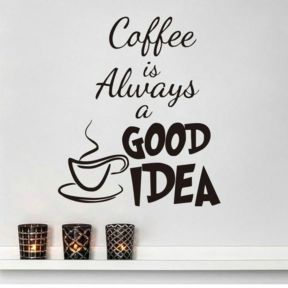 Casual Coffee Moment Wall Decal - DIY Removable Transparent PVC Art for Living Room, Bedroom, Kids' Room, Nursery - Self-Adhesive Mural Sticker for Sofa and Coffee Shops