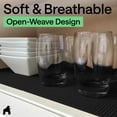 thumbnail image 5 of GORILLA GRIP Drawer Shelf Liner, Non-Adhesive Liners for Kitchen Pantry Cabinets, Easy Install, 12"x10', Black, 5 of 10