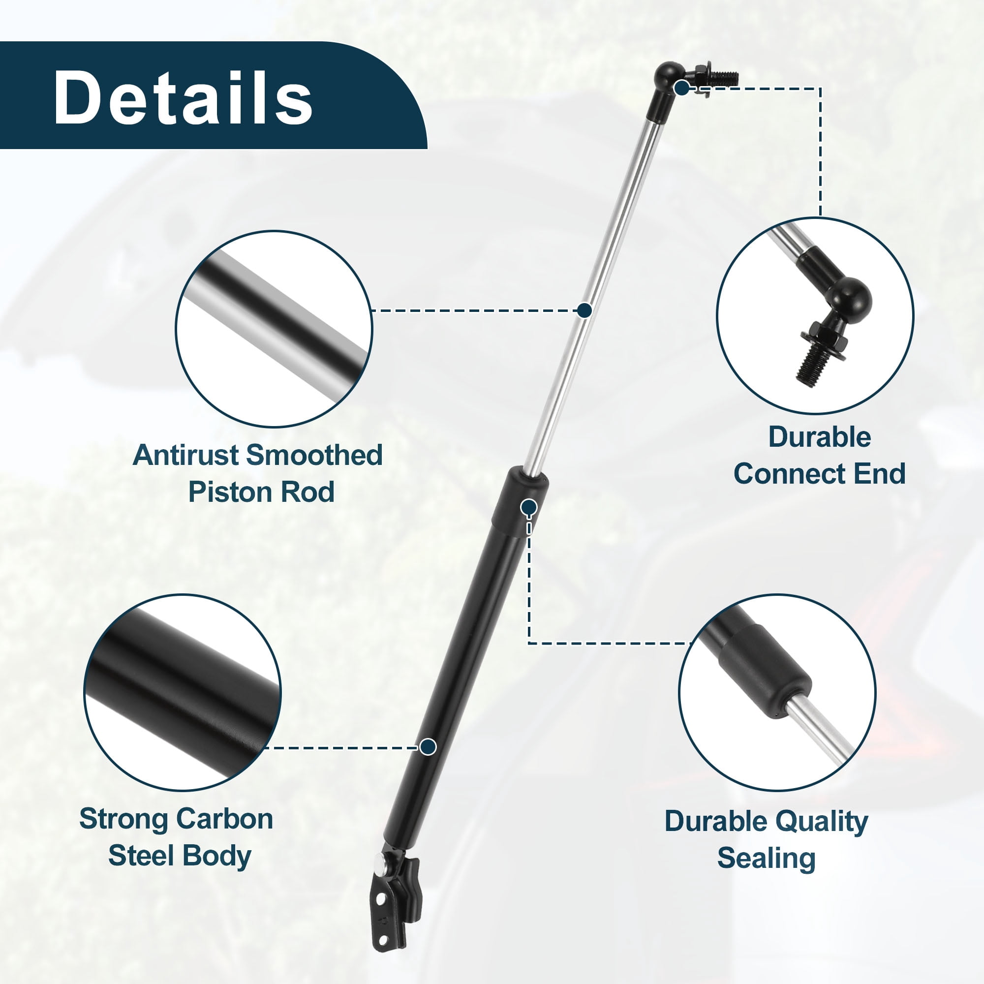 Unique Bargains 2Pcs Rear Hatch Lift Supports for Subaru Forester 2014-2018 Tailgate