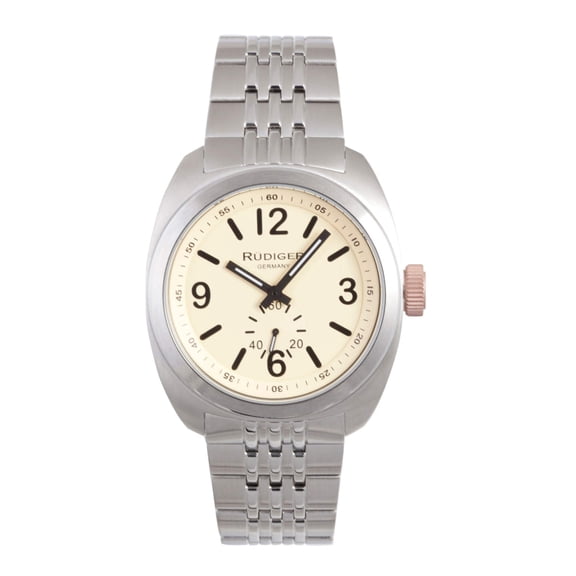 Men's R5001-04-013.7 Siegen Two-tone Stainless Steel Bracelet Beige Dial Watch