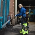 thumbnail image 4 of iRerts Electric Power Washer, 1800W 3000 PSI Max. 1.7 GPM Power Washer with Hose, 4 Nozzles, Foam Bottle, Pressure Washers Electric Powered for Cleaning Car Fence Patio Yard Garden, Green, 4 of 5
