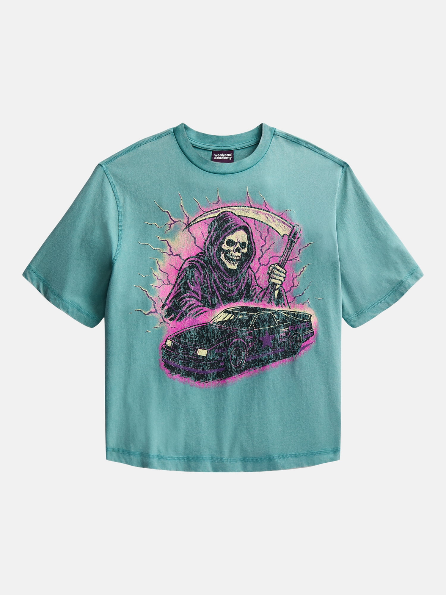 Weekend Academy Boys Garment Washed Graphic Tee 4-18
