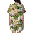 thumbnail image 3 of Lsque Construction Machinery1 Women's Short-Sleeved Pajama Set - 2 Piece Soft and Lightweight Sleepwear Set-3X-Large, 3 of 9