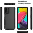 thumbnail image 2 of Samsung Galaxy A14 5G Case,Njjex Shockproof Rubber Military-Grade Drop Protection Hybrid PC Back 2-in-1 Case Cover for Galaxy A14 5G 6.6-inch, Black, 2 of 6