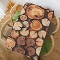 thumbnail image 4 of Yehwow Wooden Circular Shaped Oak Rectangle Tablecloth 52x70 Inch Table Cover for Kitchen Dining Party Picnic Decor, 4 of 4