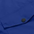 thumbnail image 4 of YUGYXL Travel Jacket for Women Fall Plus Size Hoodie Windbreaker Trendy Lightweight Raincoat Adjustable Drawstring Softshell Outerwear Gift for Children Blue,XL, 4 of 4
