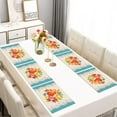 thumbnail image 2 of Linen Placemats Set Of 6 11.8x17.7 Inch,Pioneer Colorful Flowers Fabric Table Mats,Resistant Washable Wipeable Table Mat for Party Kitchen Dining Home Decor, 2 of 5