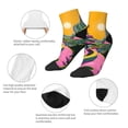 thumbnail image 5 of Rocae Retro Futuristic Landscape for Premium Adult Socks,Comfortable, Breathable, and Durable Socks, Perfect for Everyday Wear, 5 of 7