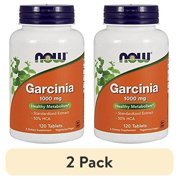 (2 pack) NOW Foods Garcinia Cambogia Metabolism Support Weight Loss Tablets, 1000 mg., 120 Ct.