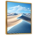 thumbnail image 2 of Designart "Minimalist Sand Dune Vista" Coastal Floater Framed Canvas Art Print, 2 of 5