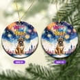 thumbnail image 2 of Happy New Year with Mastiff Fireworks Holiday Xmas Winter 2025 Ceramic Round Ornament Mastiffs Dog Lover Gifts Idea Home Tree Decor - 00025, 2 of 5
