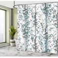 thumbnail image 4 of Ambesonne Modern Shower Curtain, Forest Illustration Tree Art, 69"Wx84"L, Cadet Blue, 4 of 4