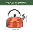 Hemoton Kettle Tea Whistling Water Stovetop Stainless Steel Teapot