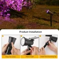 thumbnail image 2 of Spot Solaire 9 LED Extérieur Étanche pour Jardin Éclairage Paysager Décoration Allée Pelouse, 2 of 5