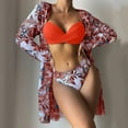 thumbnail image 2 of Womens Bikini Swimsuits Women Bathing Suits Women Bathing Suit Cover Up Wrap 3 Piece Push Up Swimsuits 3 Piece Set 3 Pieces Swimsuit My Orders, 2 of 4
