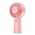 thumbnail image 2 of Holloyiver Portable Mini Handheld Fan, USB Rechargeable Small Pocket Fan, 3 Speeds Personal Small Hand Fan for Travel/Summer/Concerts/Lash, Gifts for Women (Sakura Pink), 2 of 5