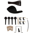 thumbnail image 2 of 4X 4/4 Ebony Violin Parts Tailpiece Pegs Chinrest Maple Bridge Set,Natural color, 2 of 8